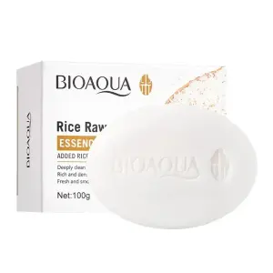 BIOAQUA Rice Raw Pulp Face And Body Oil Control Soap 100g