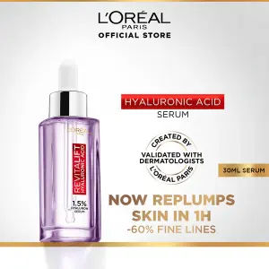 L'Oreal Paris Revitalift 1.5% Pure Hyaluronic Acid Face Serum, Hydrate & Reduce Wrinkles