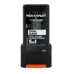 L'Oreal Paris Men Expert Total Clean 5-In-1 Body + Face + Hair Shower Gel, Total Action Carbon, 300ml