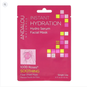 Andalou Instant Hydration Hydro Serum Facial Mask .6 Fl Oz / 18 Ml